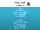 Audiência Pública 1º Quadrimestre 2026