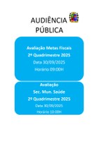Audiência Pública 2º Quadrimestre de 2025 