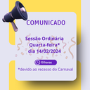 Câmara realizará Sessão ordinária na quarta-feira, em virtude do recesso de Carnaval